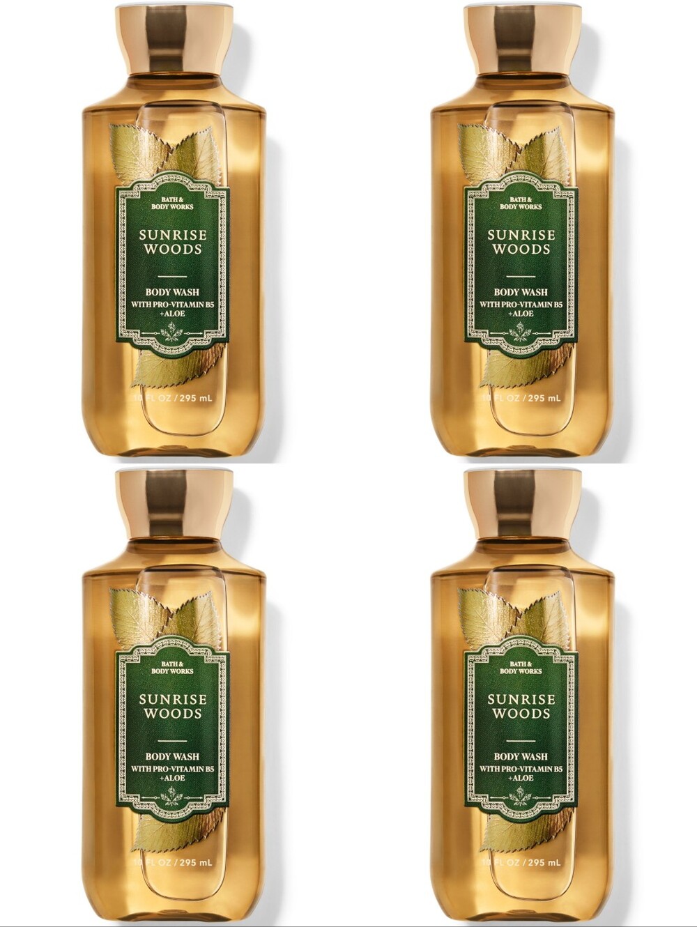 Bath & Body Works Sunrise Woods Body Wash Set of 4 NEW RARE